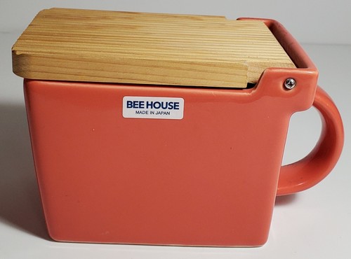 Bee house salt box - house,